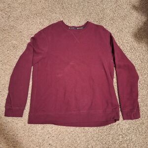 Womens oversized Maroon sweatshirt